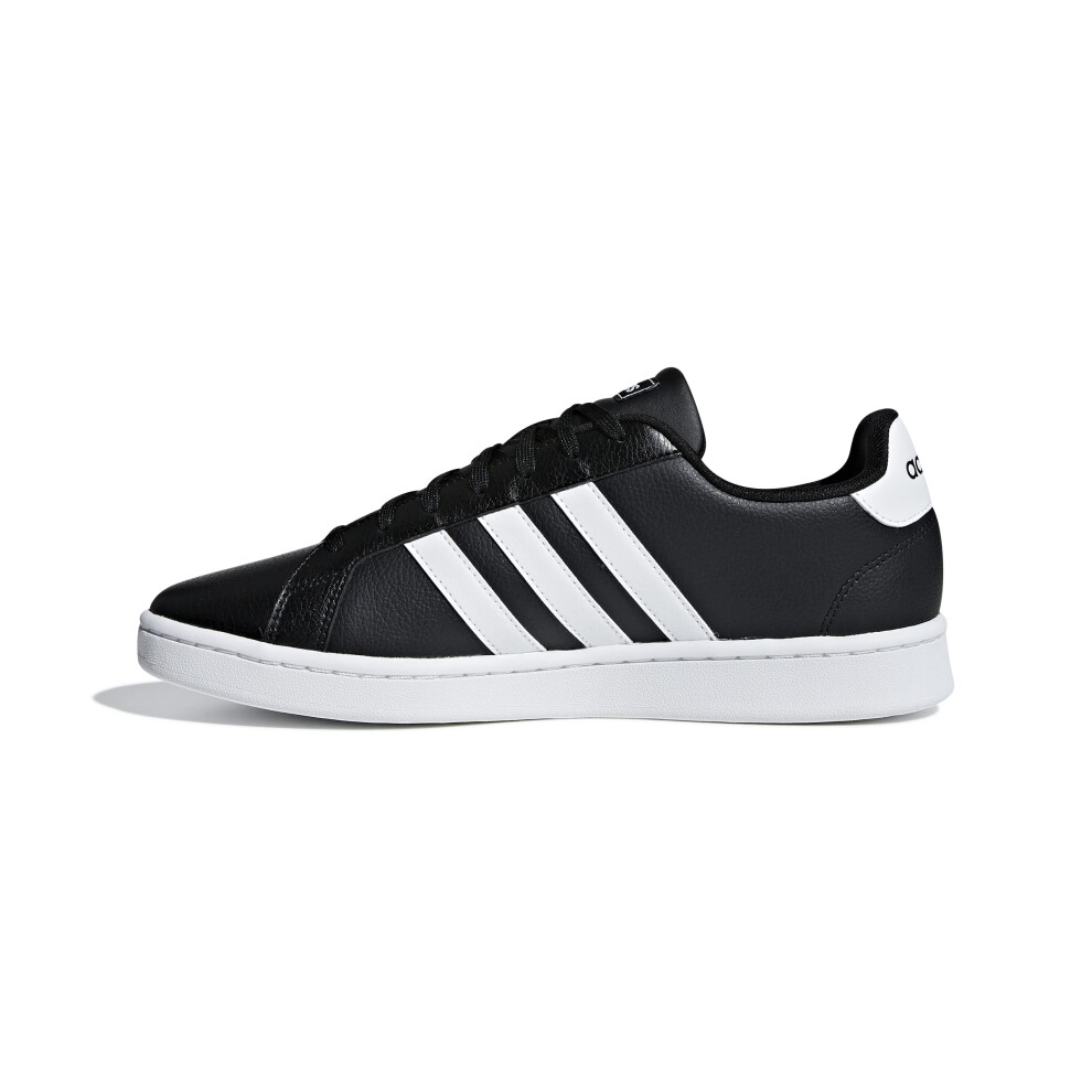 adidas mens Grand Court Tennis Shoe  Black/White/White  12 US