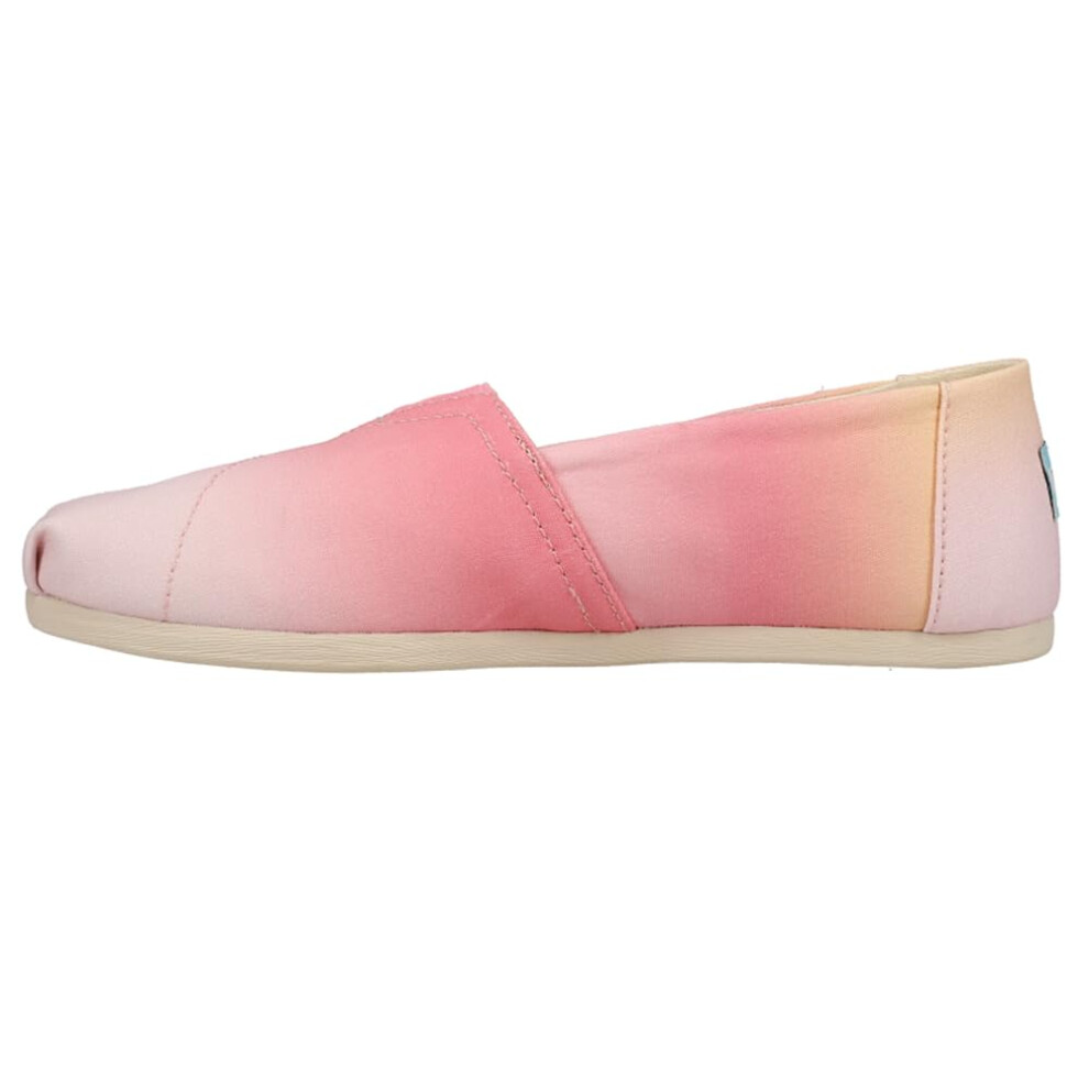 TOMS Womens Alpargata Classic Slip On Flats Casual - Pink - Size 8 B