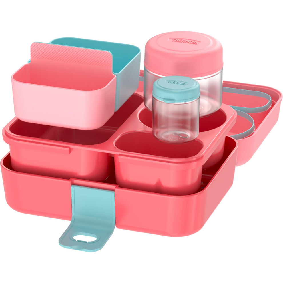 THERMOS Kids Freestyle 8 Piece Food Storage Kit  Pink/Peach