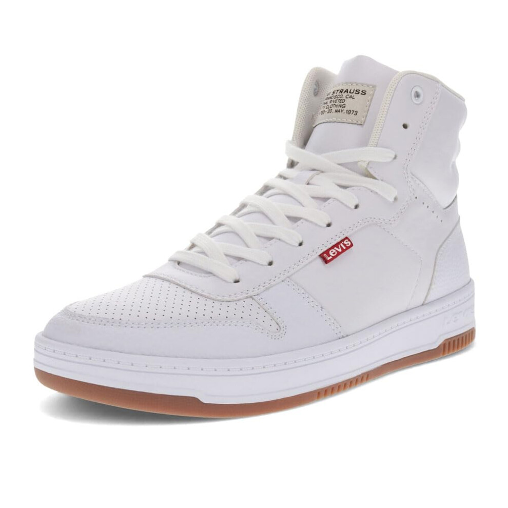 Levi's Mens Drive Hi Vegan Synthetic Leather Casual Hightop Sneaker Sh