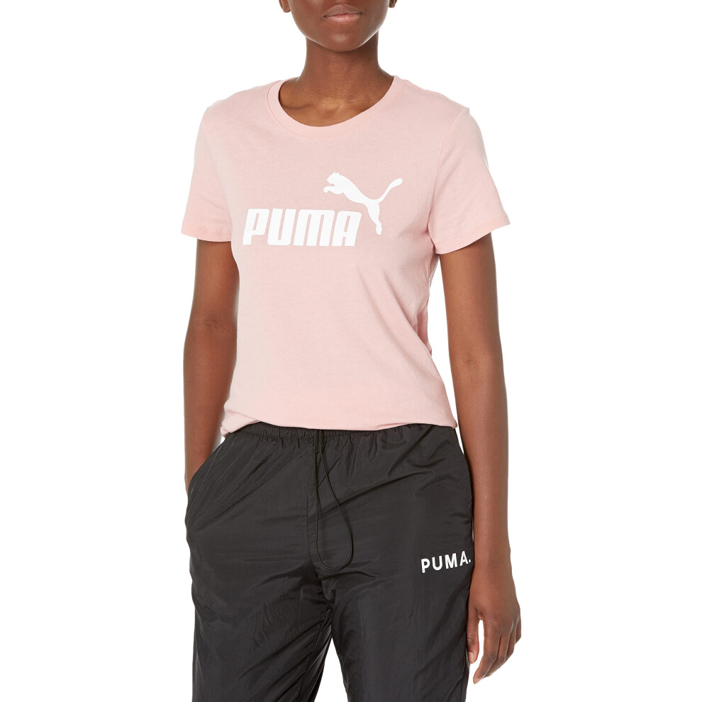 PUMA Women's Essentials Tee  Bridal Rose White  Medium