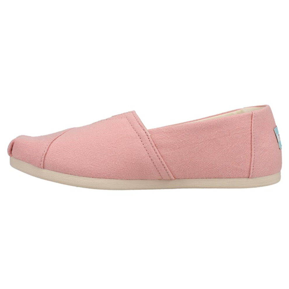 TOMS Womens Alpargata Classic Slip On Flats Casual - Pink - Size 8 B