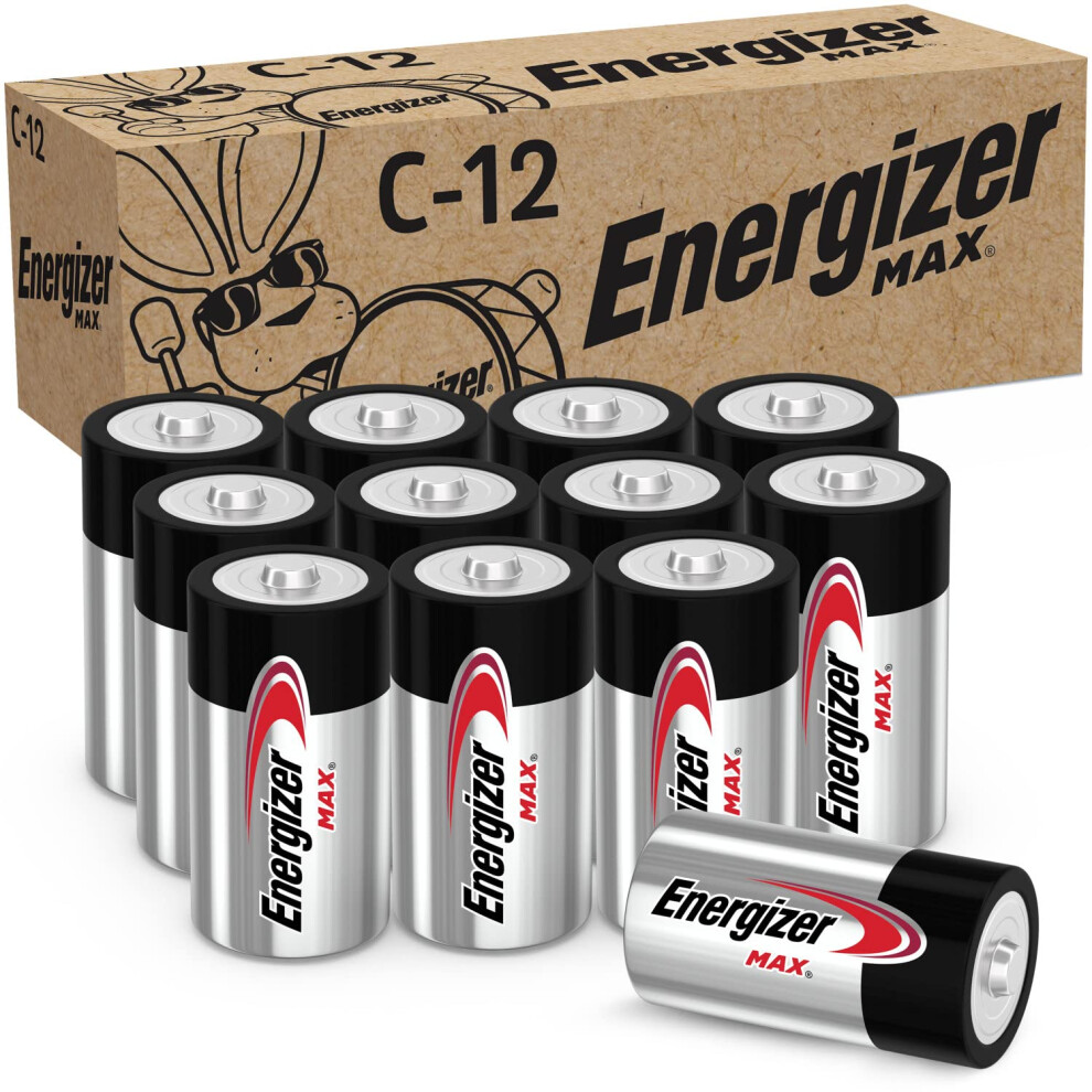 Energizer MAX C Batteries  Premium Alkaline Cell  12 Count