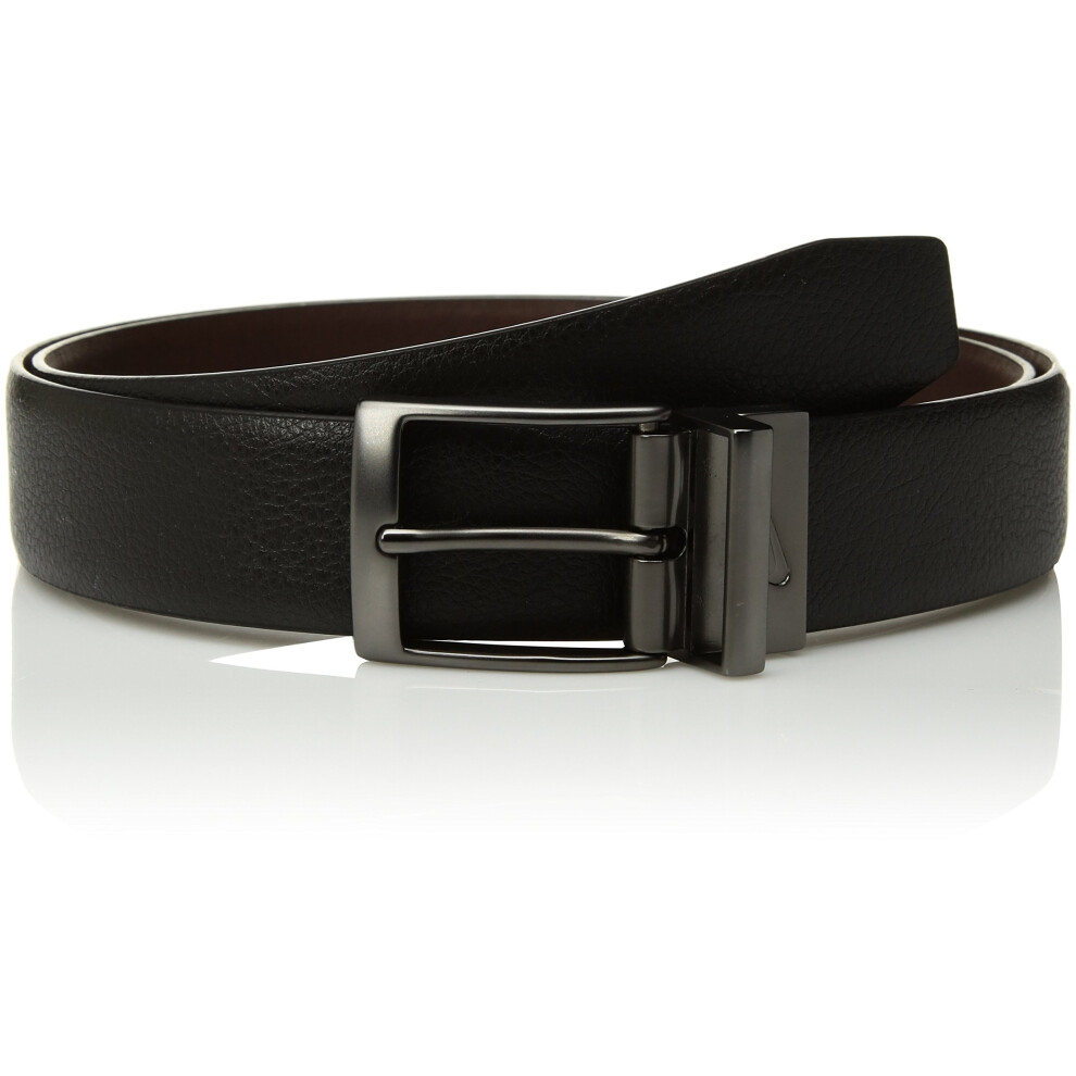 Nike Men's Pebble Feather Edge Reversible Belt  Black/Brown  40