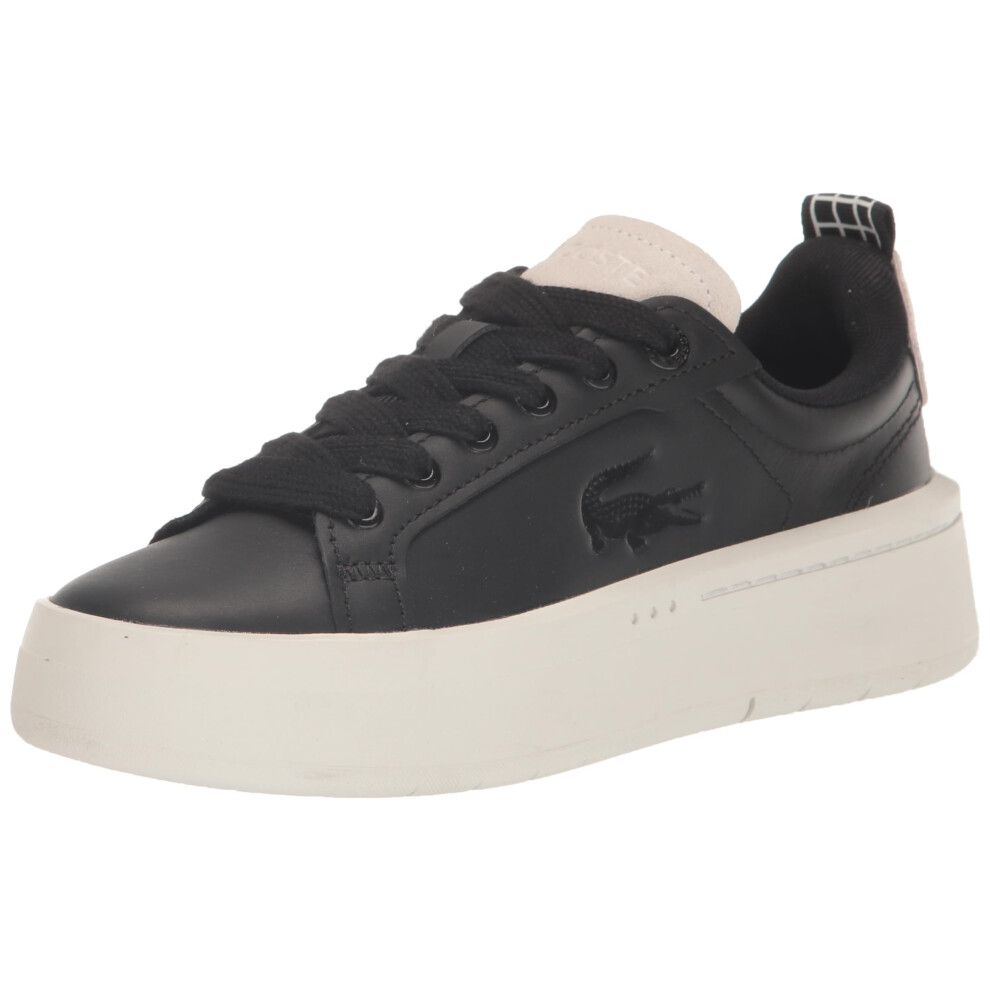 Lacoste Womens Carnaby Plat 123 1 Sfa Sneaker  Blk/Off Wht  7.5 US