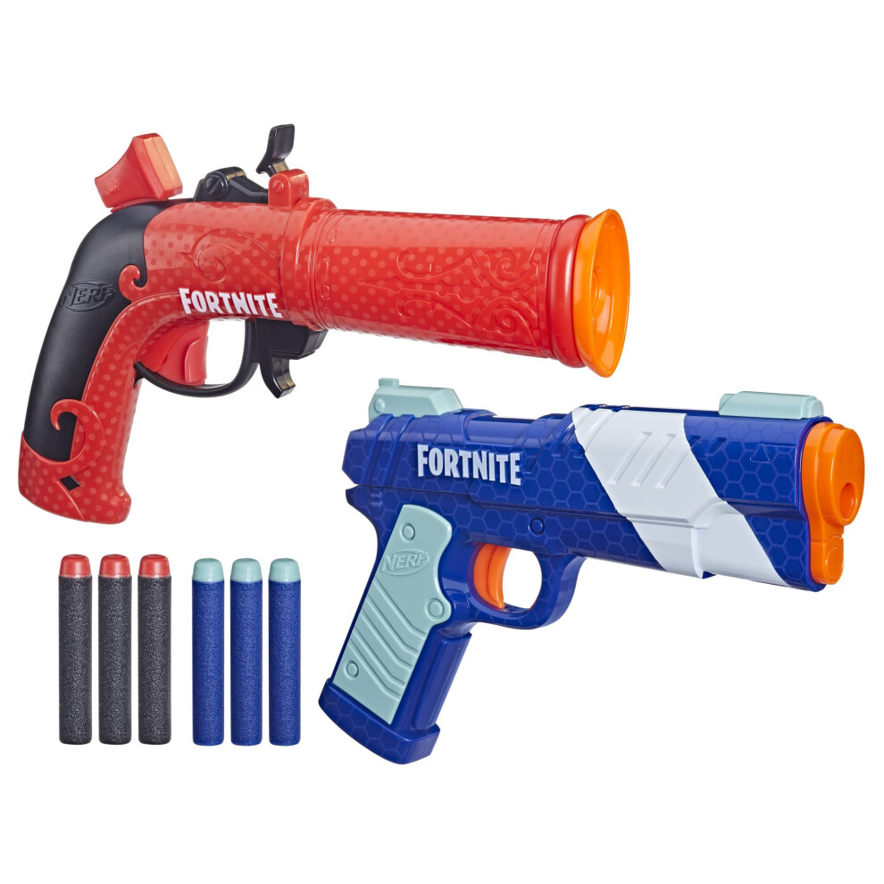 Photos - Other Toys NERF Fortnite Dual Pack Includes 2 Blasters  and 6 E F6243 (Flint-Knock & LP)
