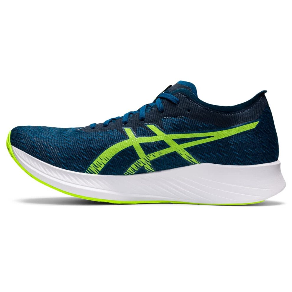 ASICS Men's Magic Speed Running Shoes  12  MAKO Blue/Hazard Green