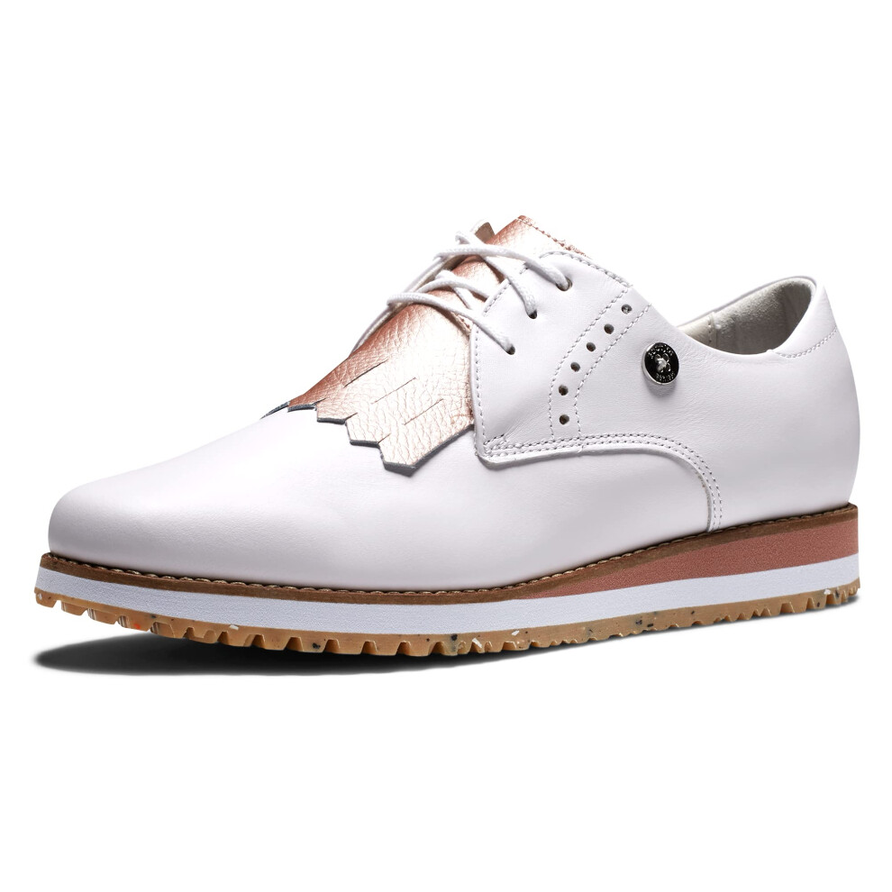 FootJoy Women's Sport Retro Previous Season Style Golf Shoe  White/Ros