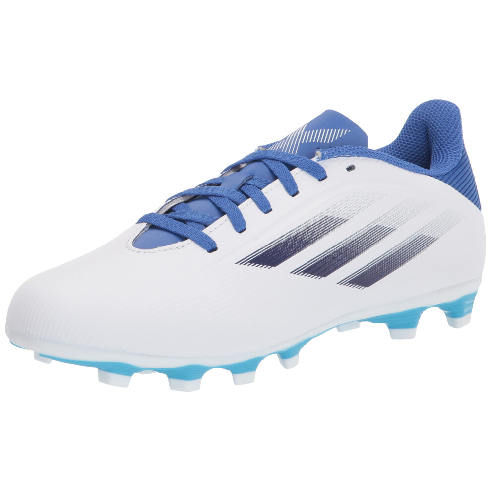 adidas Unisex X Speedflow.4 Flexible Ground Soccer Shoe  White/Legacy