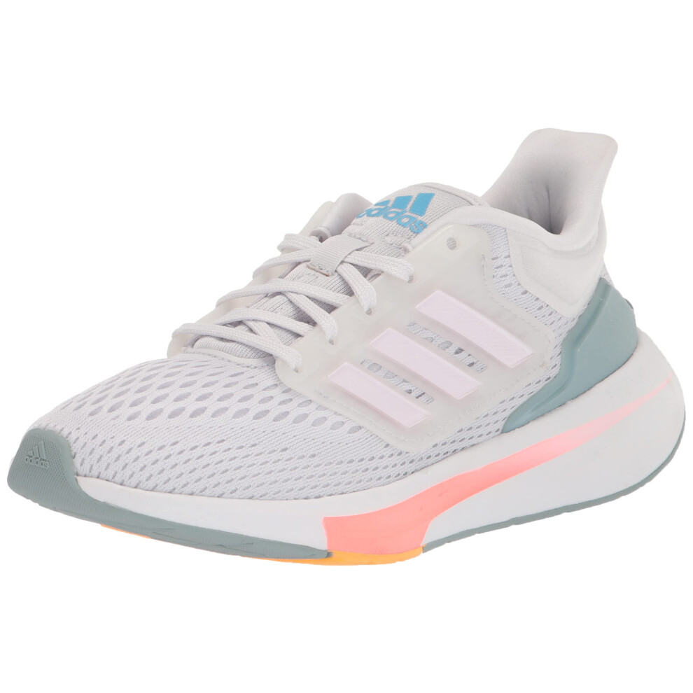 adidas womens Eq21 Running Shoe  Dash Grey/Almost Pink/Acid Red  6.5 U