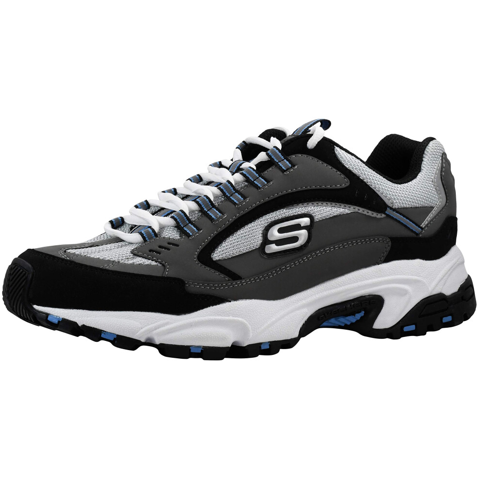 Skechers Sport Men's Stamina Nuovo Charcoal/Grey Cutback Lace Up Sneak