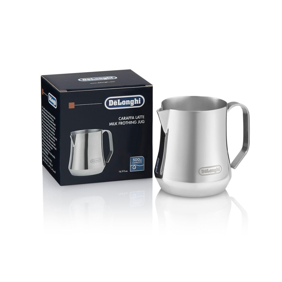 De'Longhi Milk Frothing Pitcher  Stainless Steel  17 oz - DLSC069