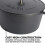 Babish Round Enamel Cast Iron Dutch Oven w/Lid  6-Quart  Matte Black 3