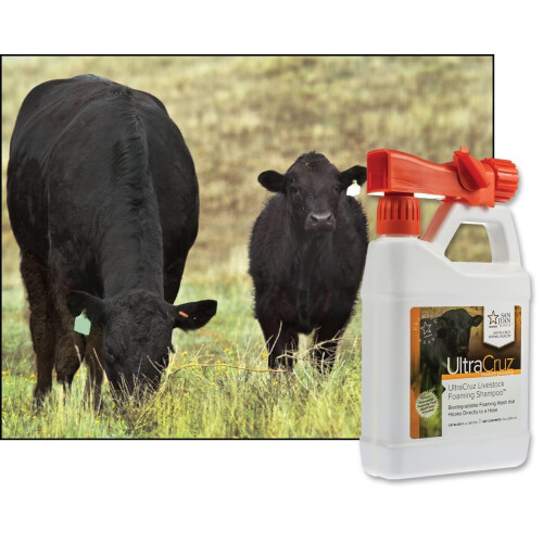 UltraCruz Σαμπουάν αφρού για Ζώα, 32 oz με Εφαρμογέα Ταξιδιού, Λευκό 1