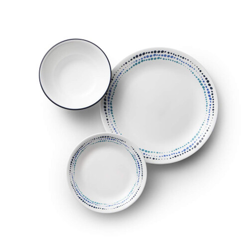 Corelle Vitrelle 18-Piece Service for 6 Dinnerware Set  Triple Layer G 1