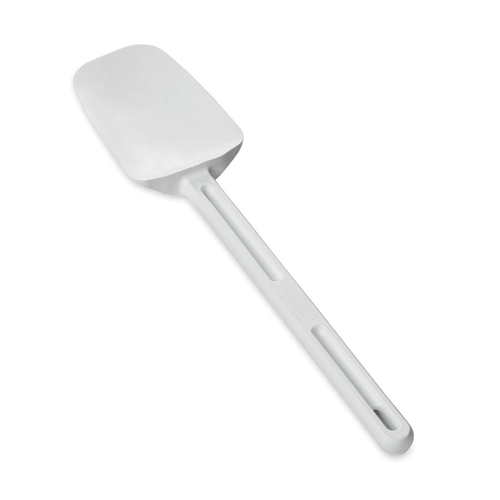 Rubbermaid Commercial Spoon-Shaped Spatula  13 1/2 in  White - Include