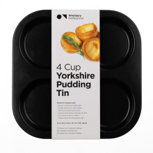 Wrenbury Yorkshire Pudding Pan Tray 4 Cup - Large Cup Heavy Gauge York