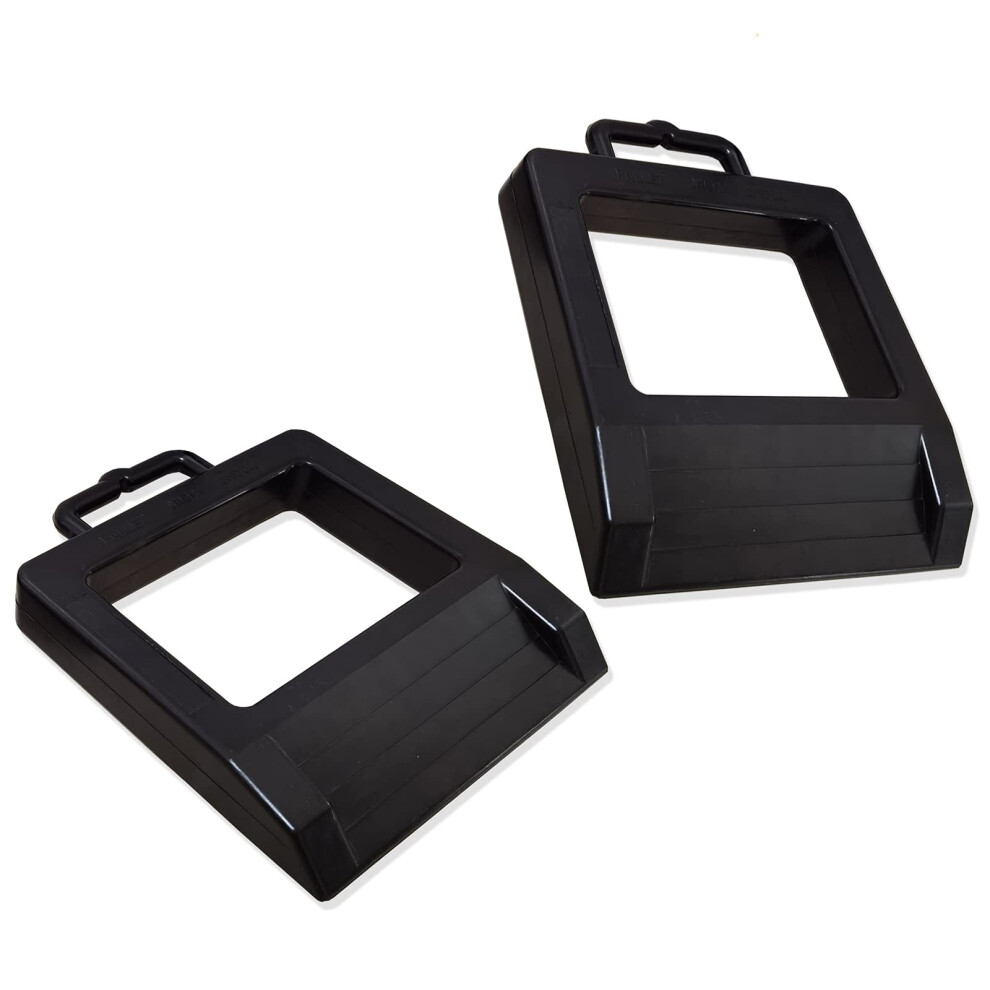 Rubber Heavy Duty Pallet Jack Wheel Chock 2 Pack Premium Pallet Jack 750225672079