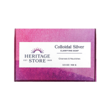 Heritage Store, Kolloidales Silber Klärende Seife, 3,5 oz (100 g)