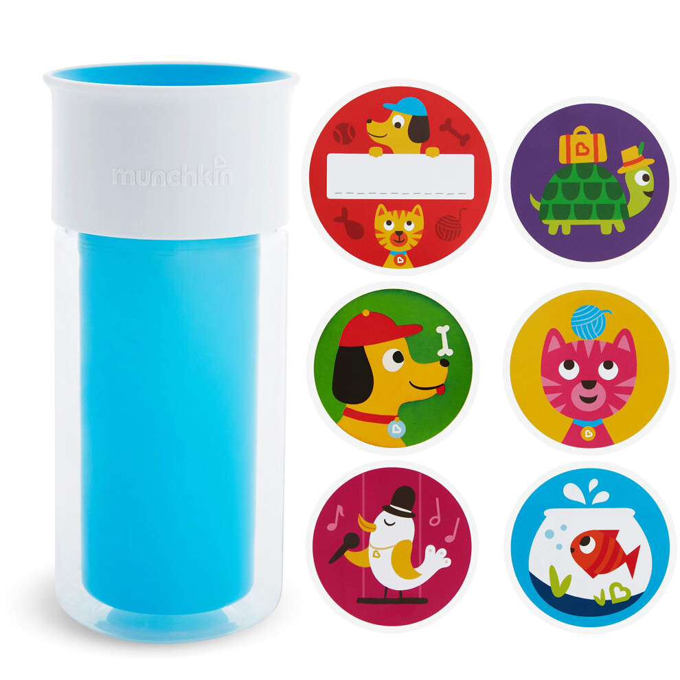 Munchkin Miracle 360 Insulated Sippy Cup  Includes Stickers to Customi