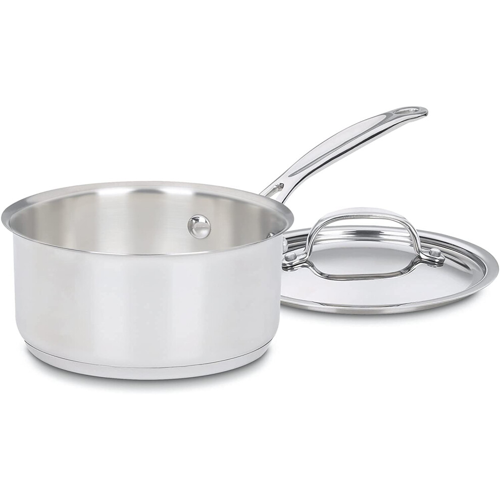 Cuisinart 1.5 Quart Saucepan w/Cover  Chef's Classic Stainless Steel C