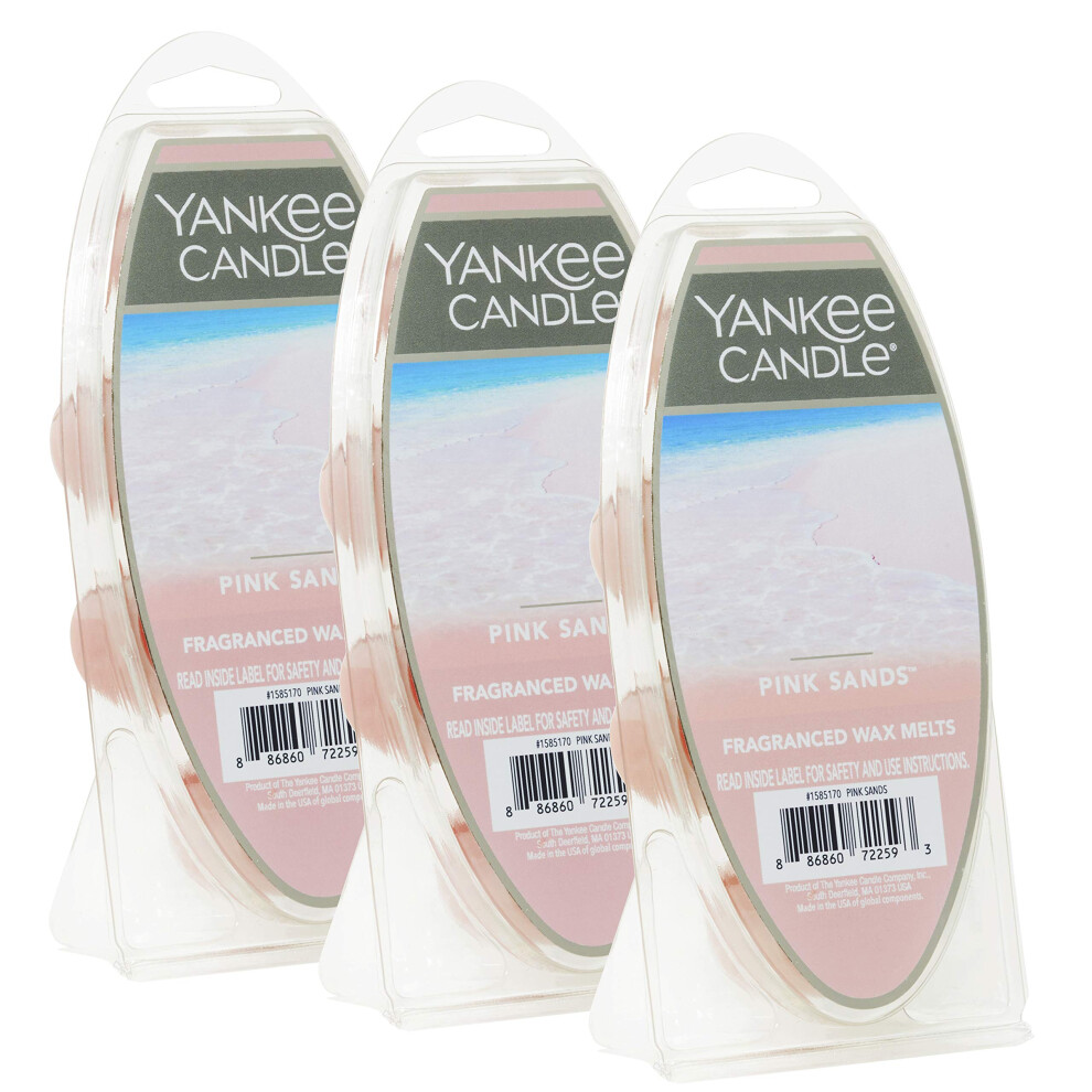 Yankee Candle Pink Sands Wax Melts  18 in Total (3 Packs of 6)  Light