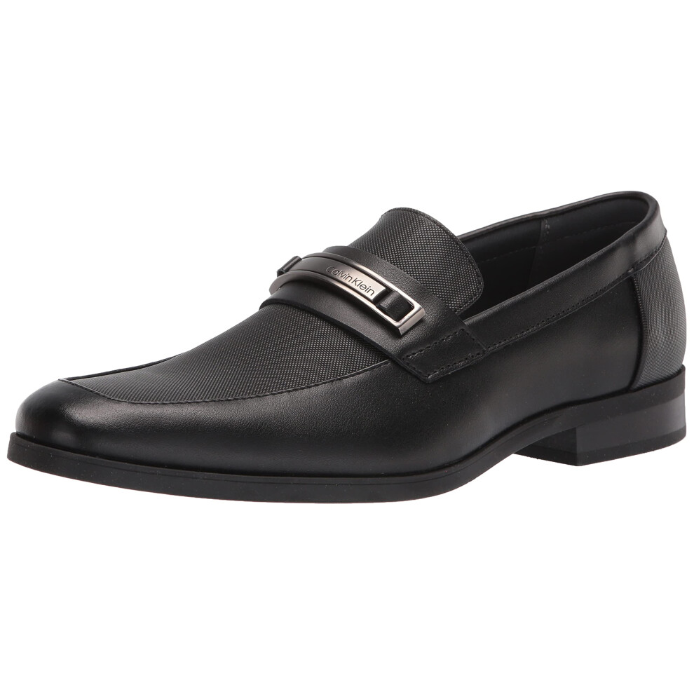 Calvin Klein Men's Jameson Loafers  Black Leather 001  9