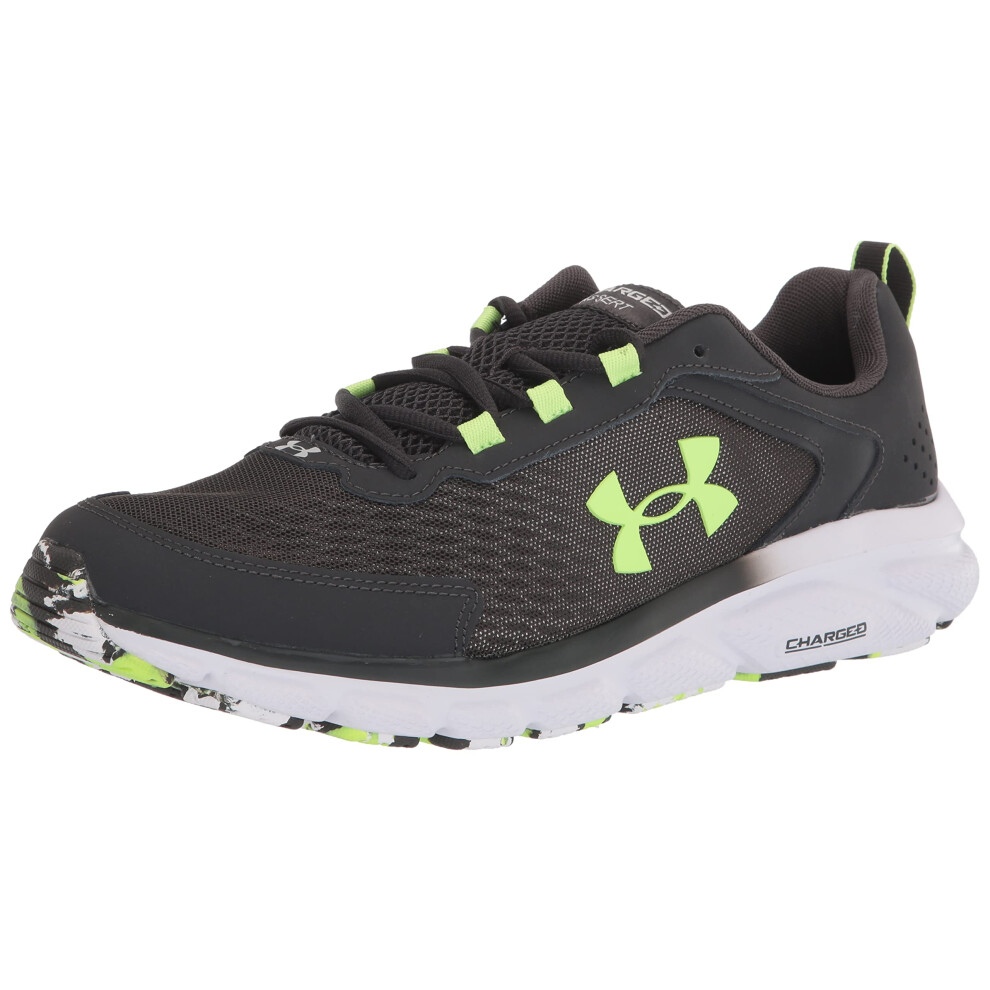 Under Armour Men's Charged Assert 9 Marble  Jet Gray/Quirky Lime  10 M