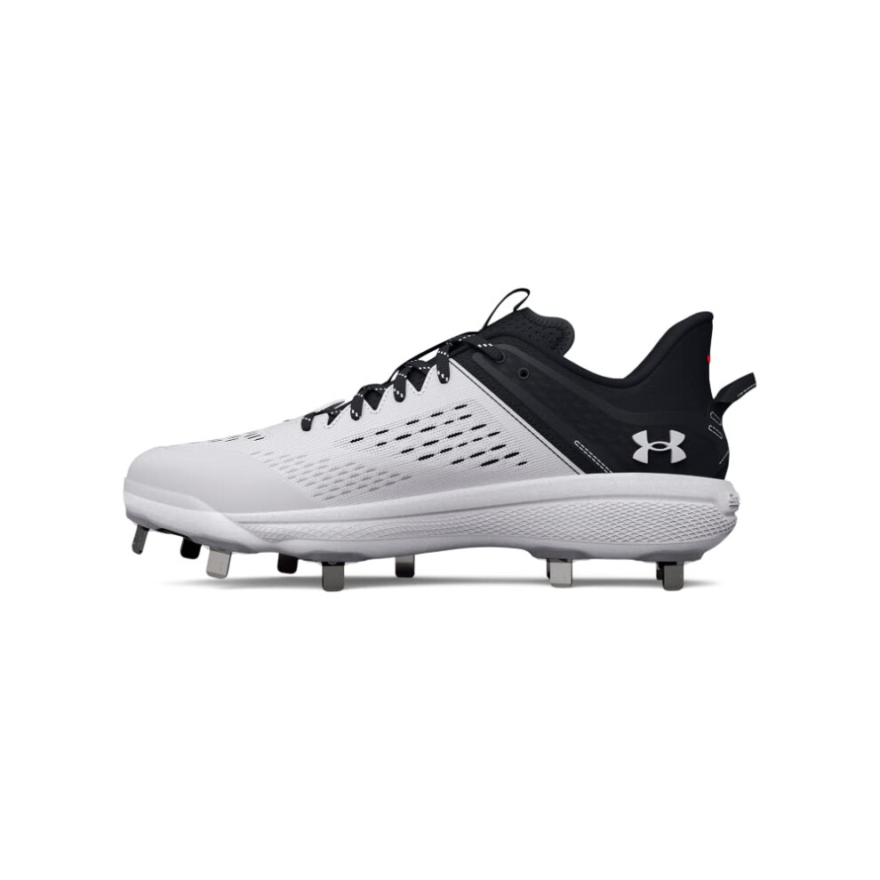 Under Armour Men's Yard Low MT Baseball Cleat  (001) Black/Black/White