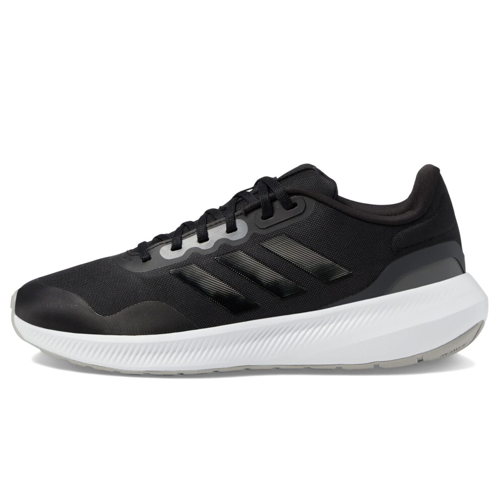 adidas Women's Run Falcon 3.0 Sneaker  Black/Black/Carbon  5.5