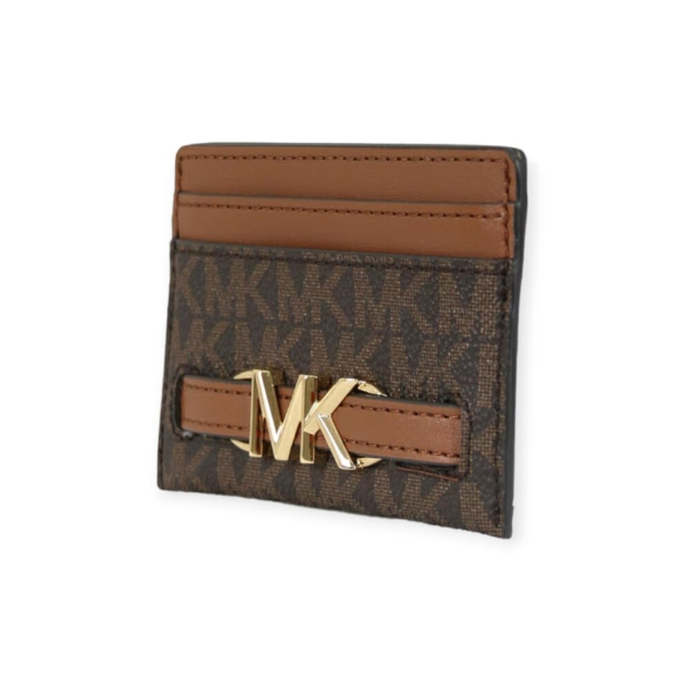 Michael Kors Reed Large Card Holder Wallet MK Signature Logo Leather (