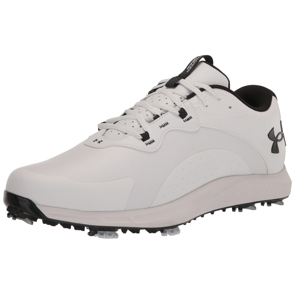 Under Armour Men's Charged Draw 2 Cleat  (100) White/White/Black  8.5