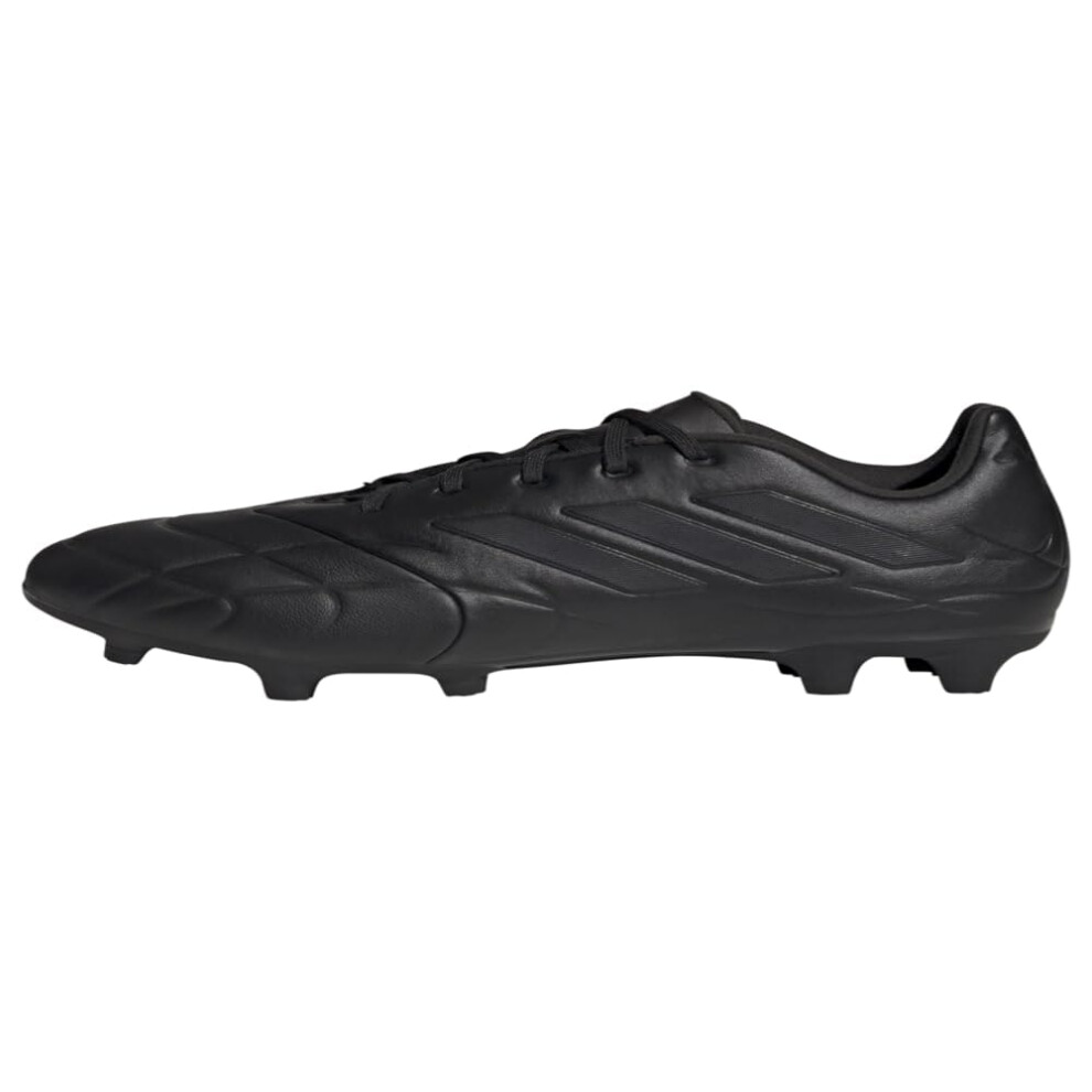 adidas Unisex Copa Pure.3 Firm Ground Soccer Shoe  Black/Black/Black