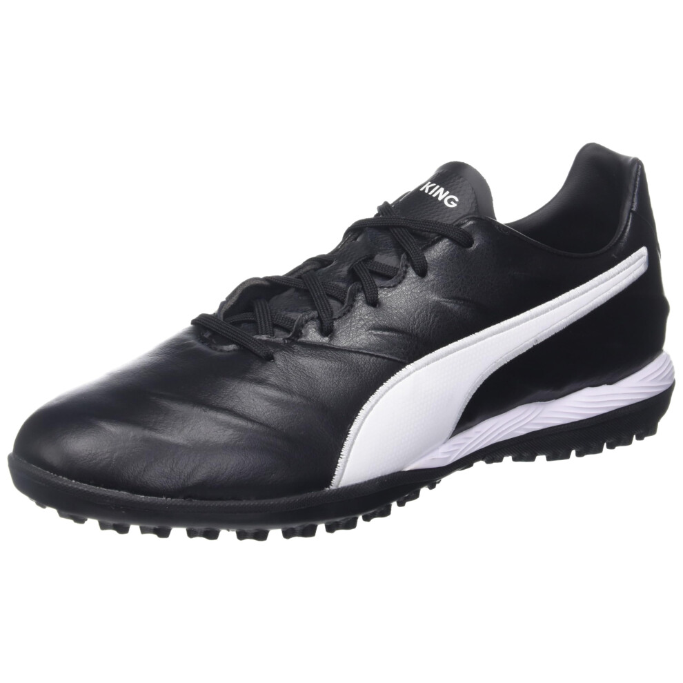 PUMA Men's KING PRO 21 TURF TRAINING Soccer Shoe  Puma Black-Puma Whit