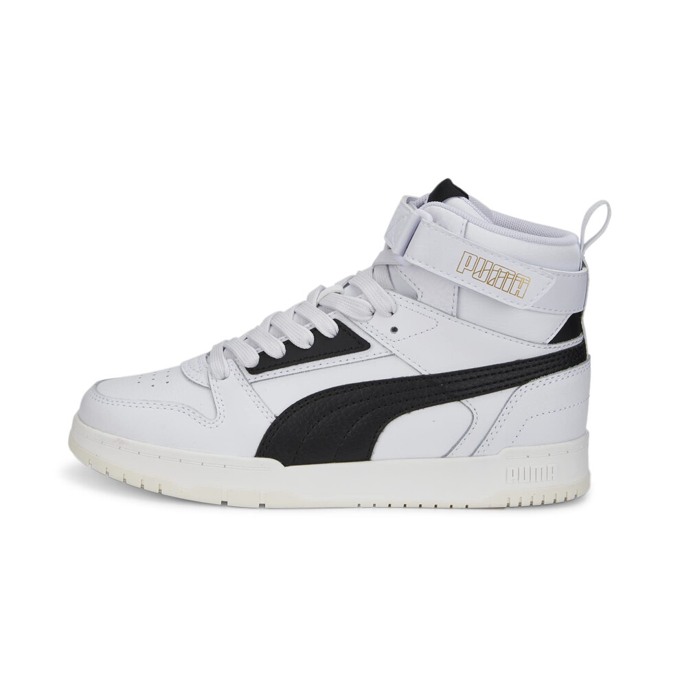 PUMA RBD Game Sneaker  White-Black-Team Gold  7 US Unisex Big Kid