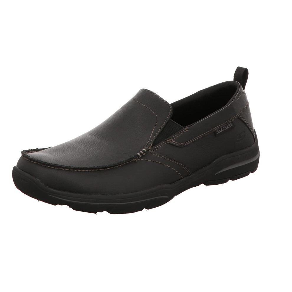 Skechers Men's Relaxed Fit: Harper-Forde Slip-On Loafer  Black Leather