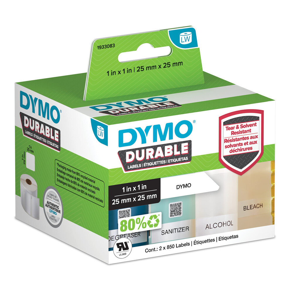 DYMO LW Durable Industrial Labels for LabelWriter Label Printers  Whit