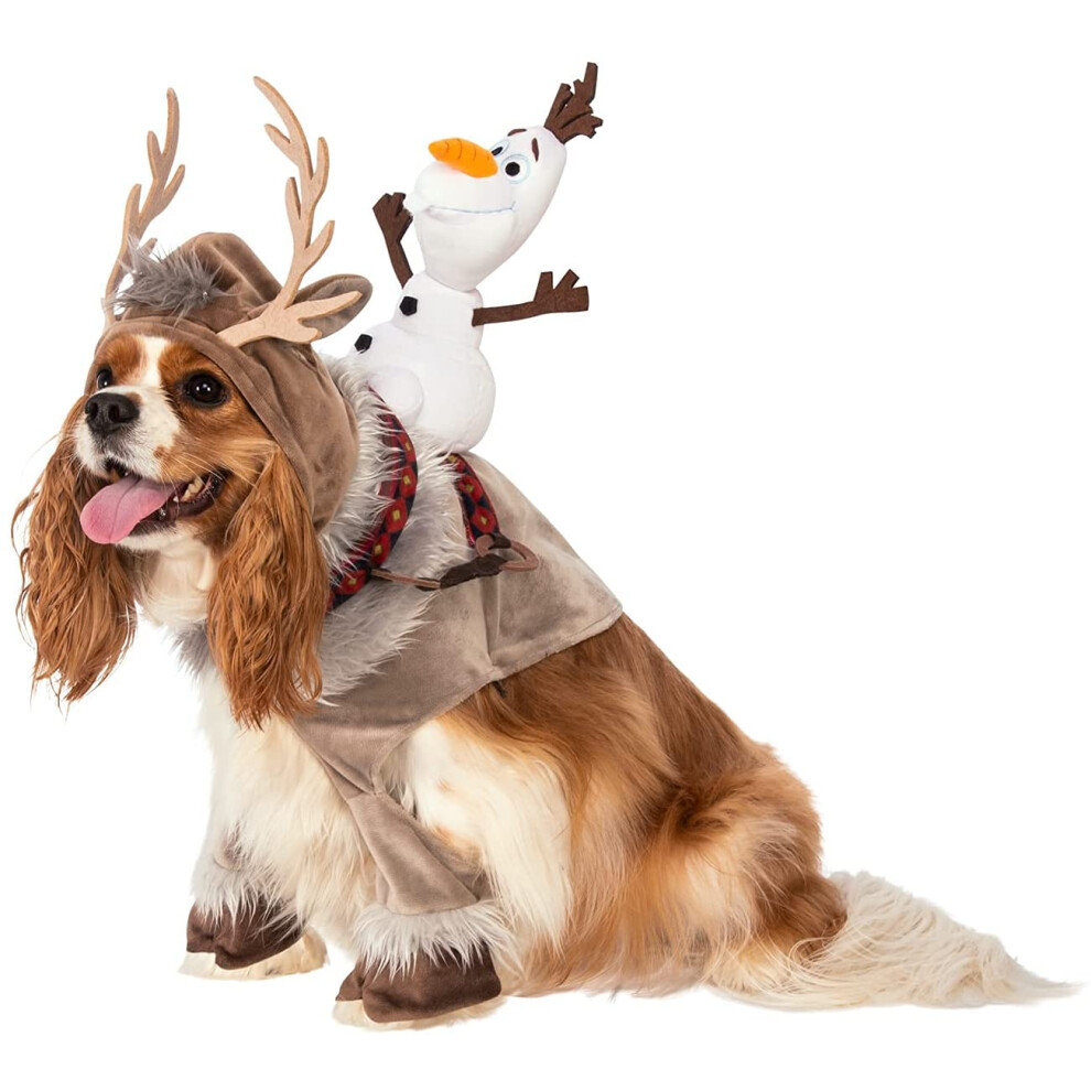 Rubie's Disney Frozen 2 Pet Costume Sven with Olaf Rider  Small