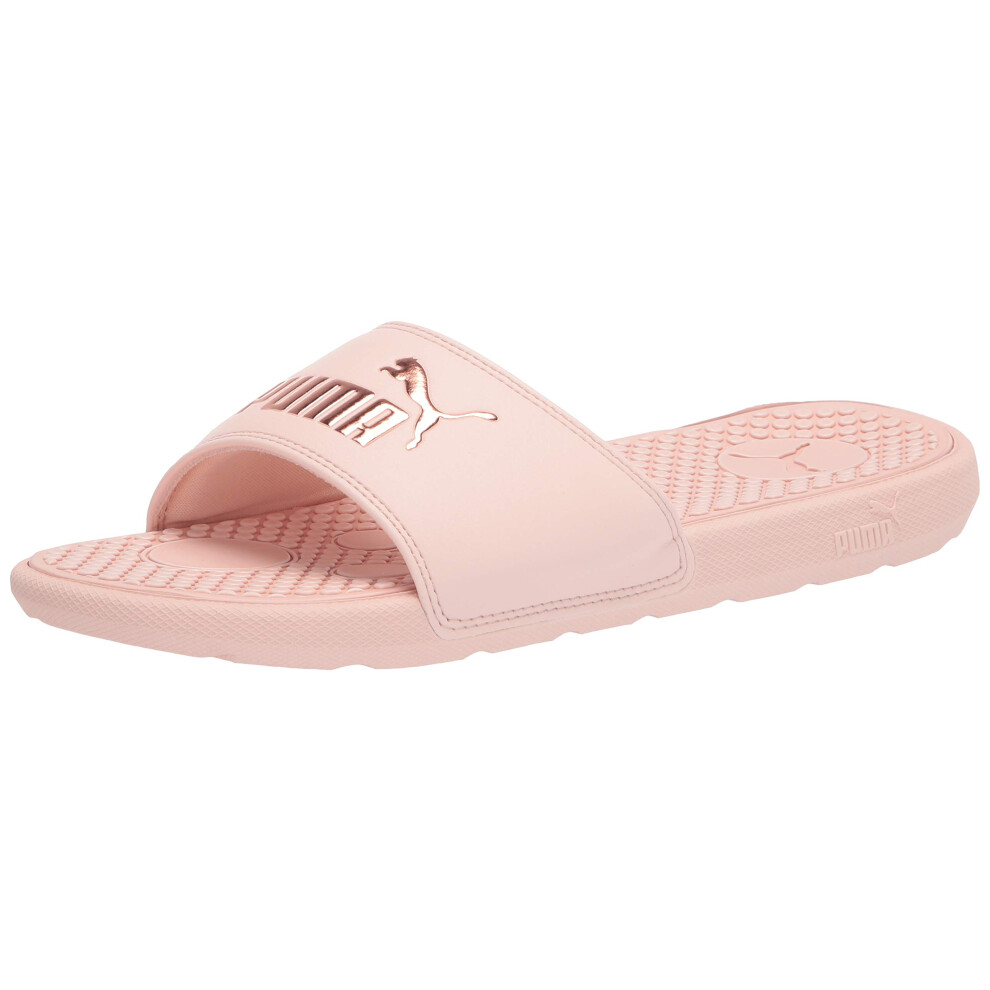 PUMA Women's COOL CAT Slide Sandals  Cloud Pink-Rose Gold  9