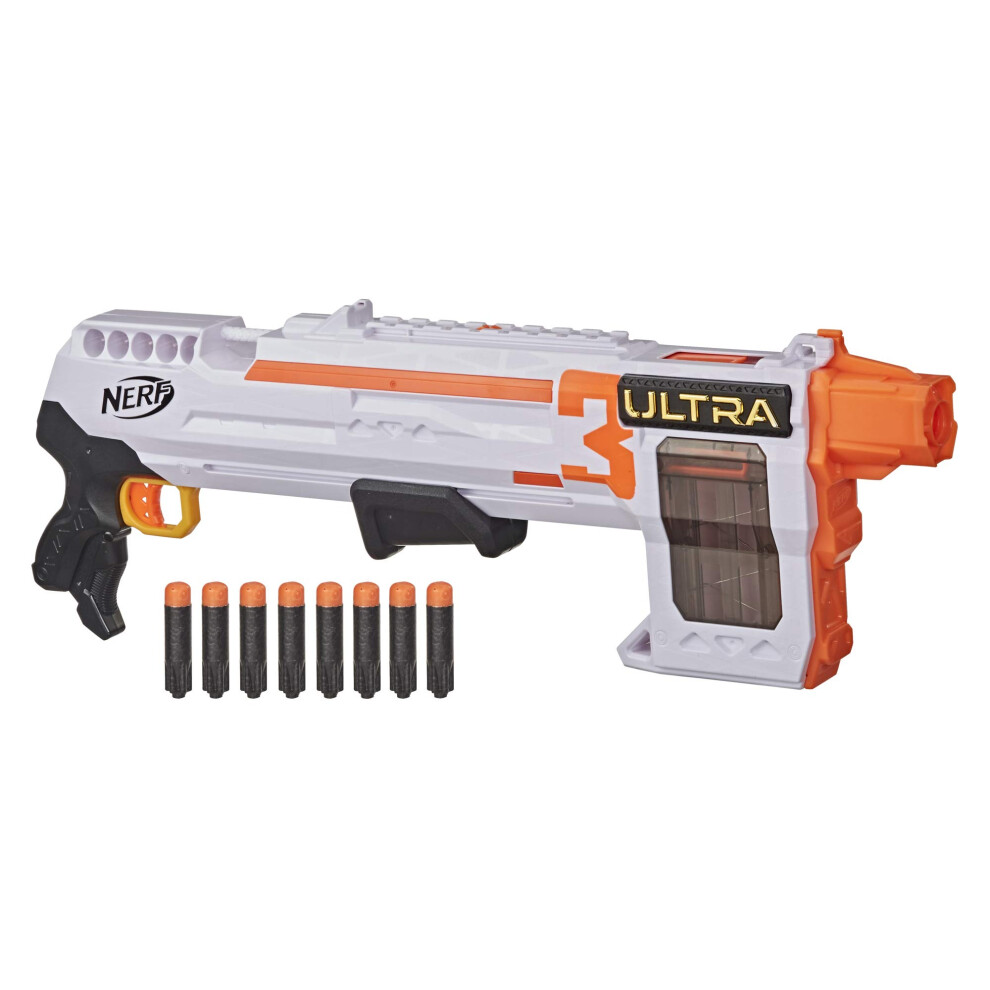 NERF Ultra Three Blaster  Pump-Action  8-Dart Internal Clip  8 Ultra D