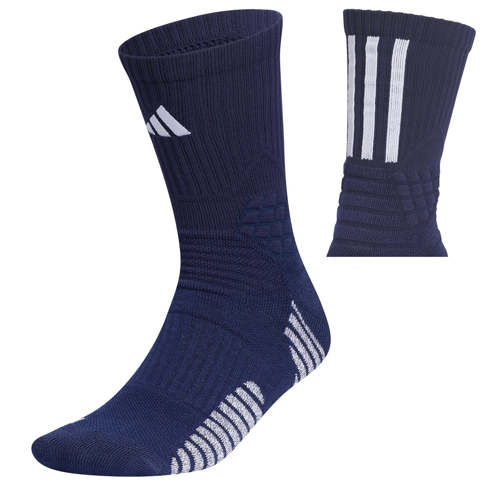 adidas Select Basketball Crew Socks (1-Pair)  Team Navy Blue/White  Me