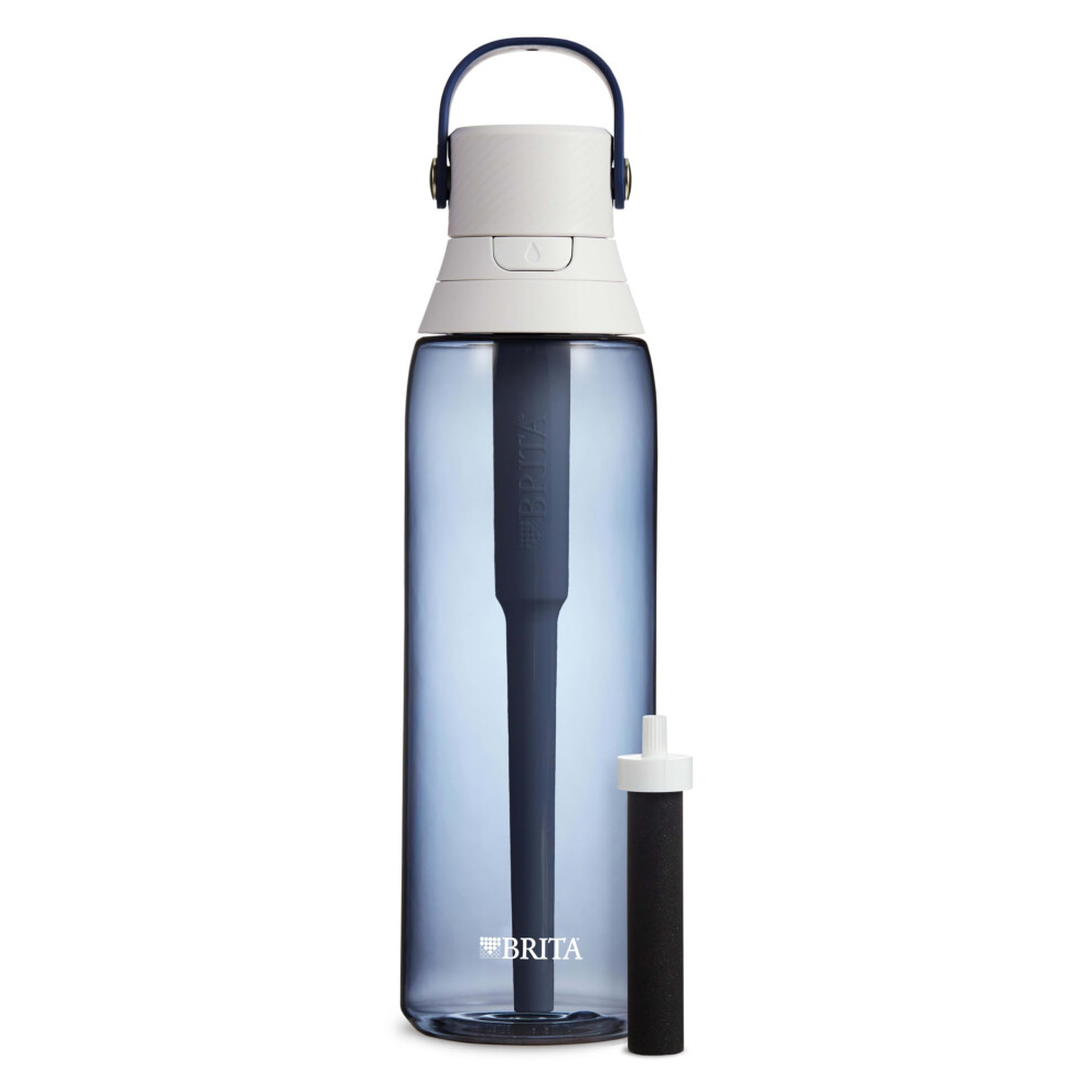 Brita Hard-Sided Plastic Premium Filtering Water Bottle  BPA-Free  Reu