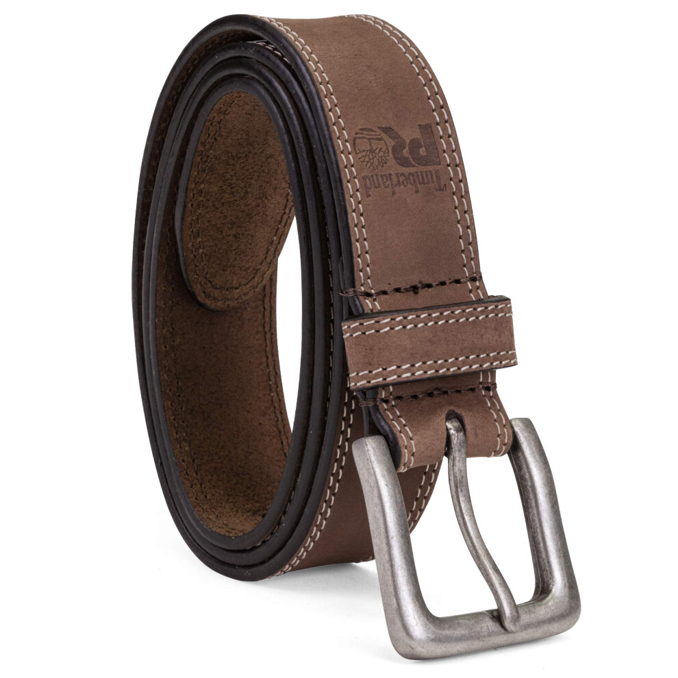 Timberland PRO Men's 38mm Boot Leather Belt  Brown  36