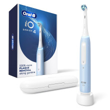 Spazzolino Elettrico Oral-B iO Serie 4 con (1) Testina, Ricaricabile, Blu Ghiaccio