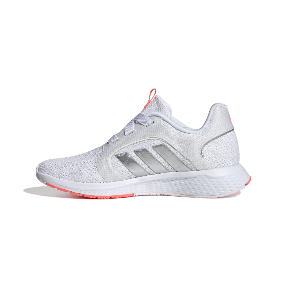 adidas Women's Edge Lux 5 Running Shoe  White/White/Acid Red  6