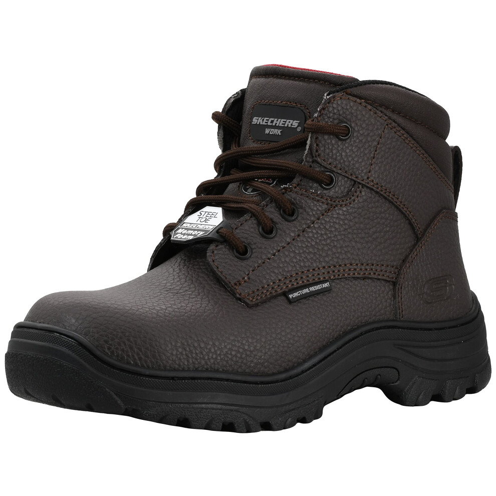 Skechers Men's Burgin-Tarlac Industrial Boot Chocolate 11.5