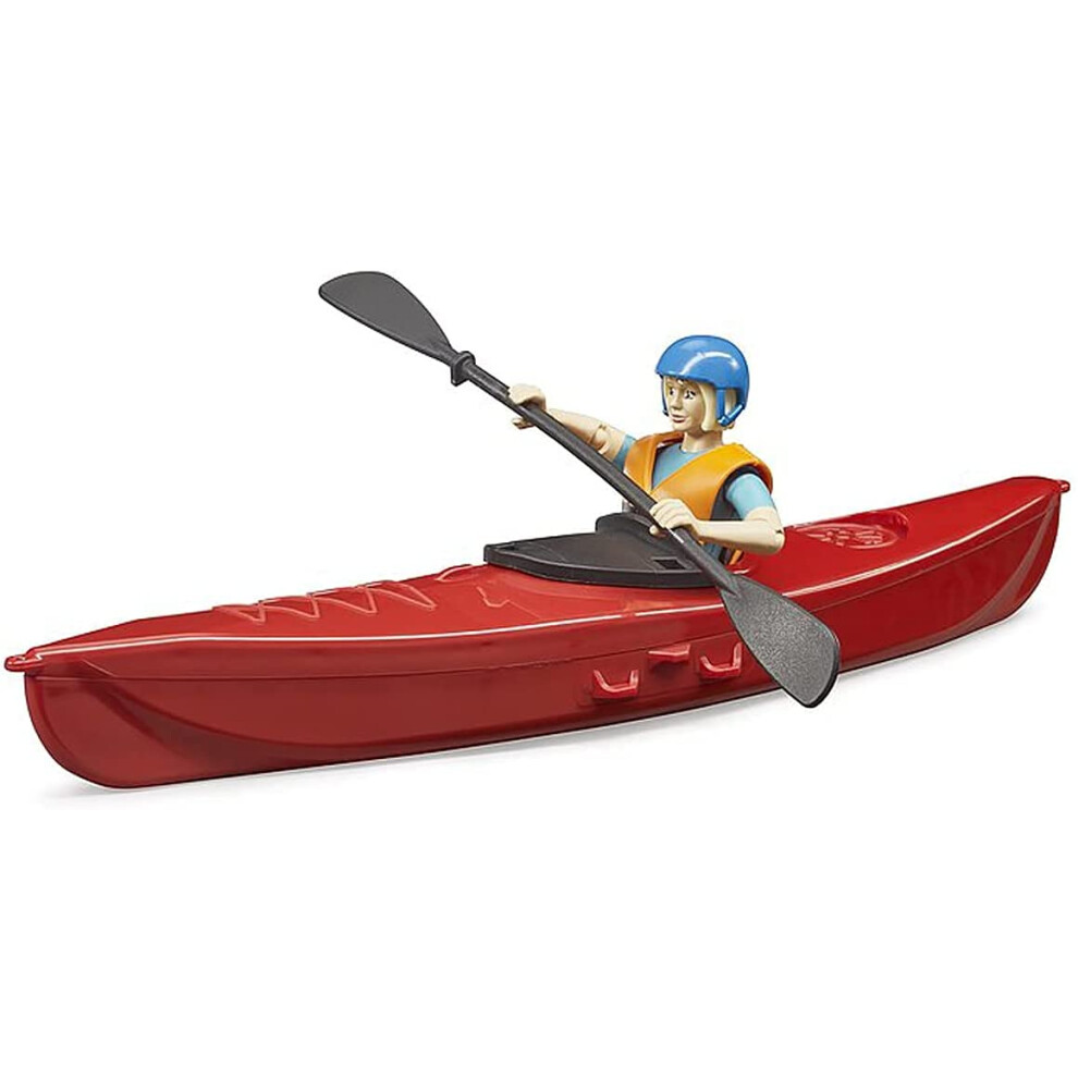 Bruder bworld - Kayak with Figure (63155) - For Ages (4) and Up- Float