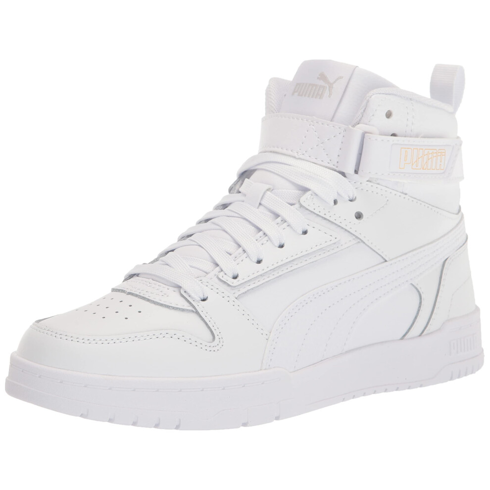 PUMA Men's RBD GAME Sneaker  Puma White-Puma White-Puma Team Gold  9.5