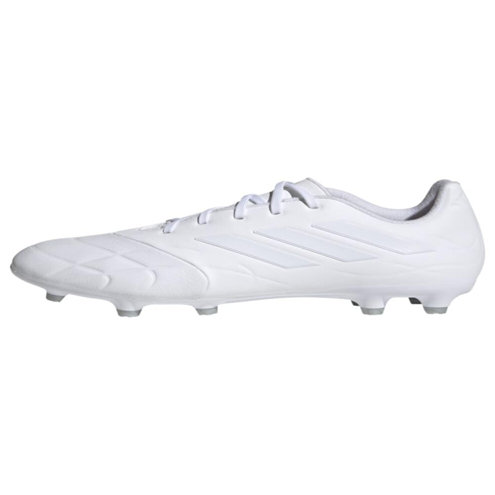 adidas Unisex Copa Pure.3 Firm Ground Soccer Shoe  White/White/White