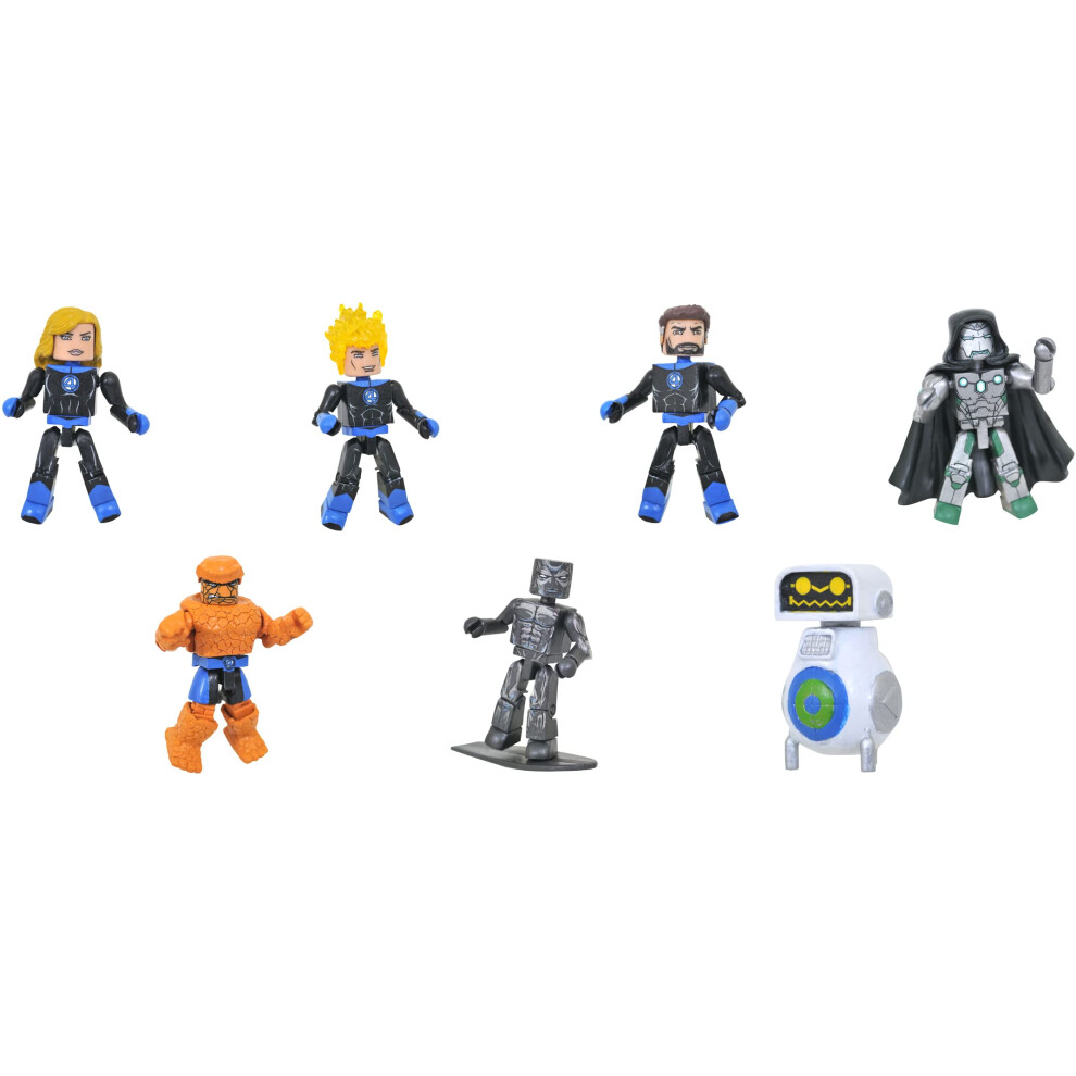 Diamond Select Toys Marvel Minimates: Fantastic Four Deluxe Box Set  M